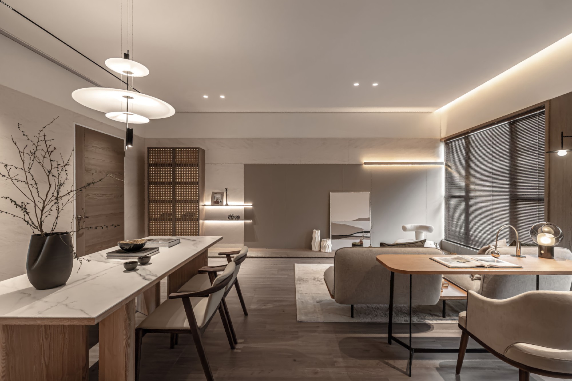 83平轻奢风家：温柔格调，细节见质感