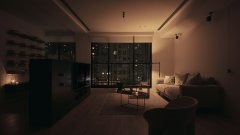 98平极简宅：暗调暖感，克制的高级